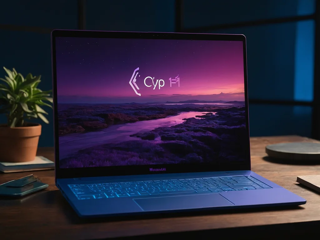 Laptop di atas meja menunjukkan menu Windows 11 Advanced Startup dengan pelbagai pilihan troubleshooting