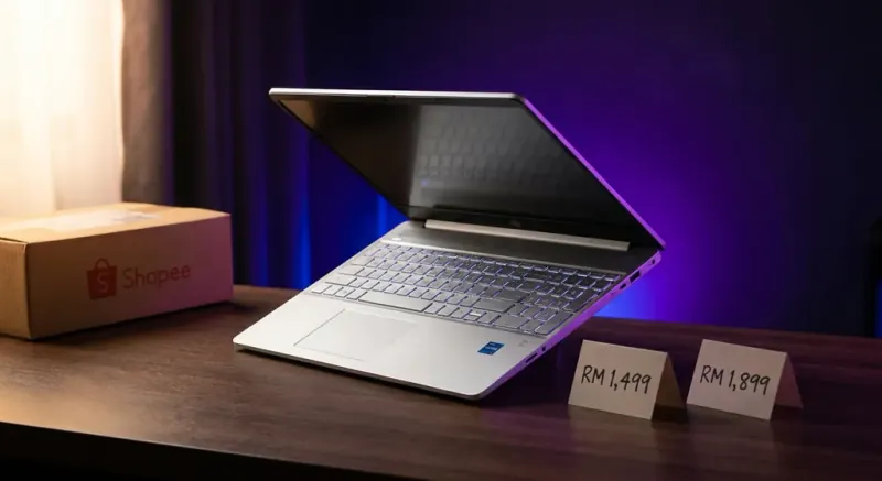 Koleksi laptop HP murah dengan skrin 14 dan 15.6 inci di Malaysia 2026